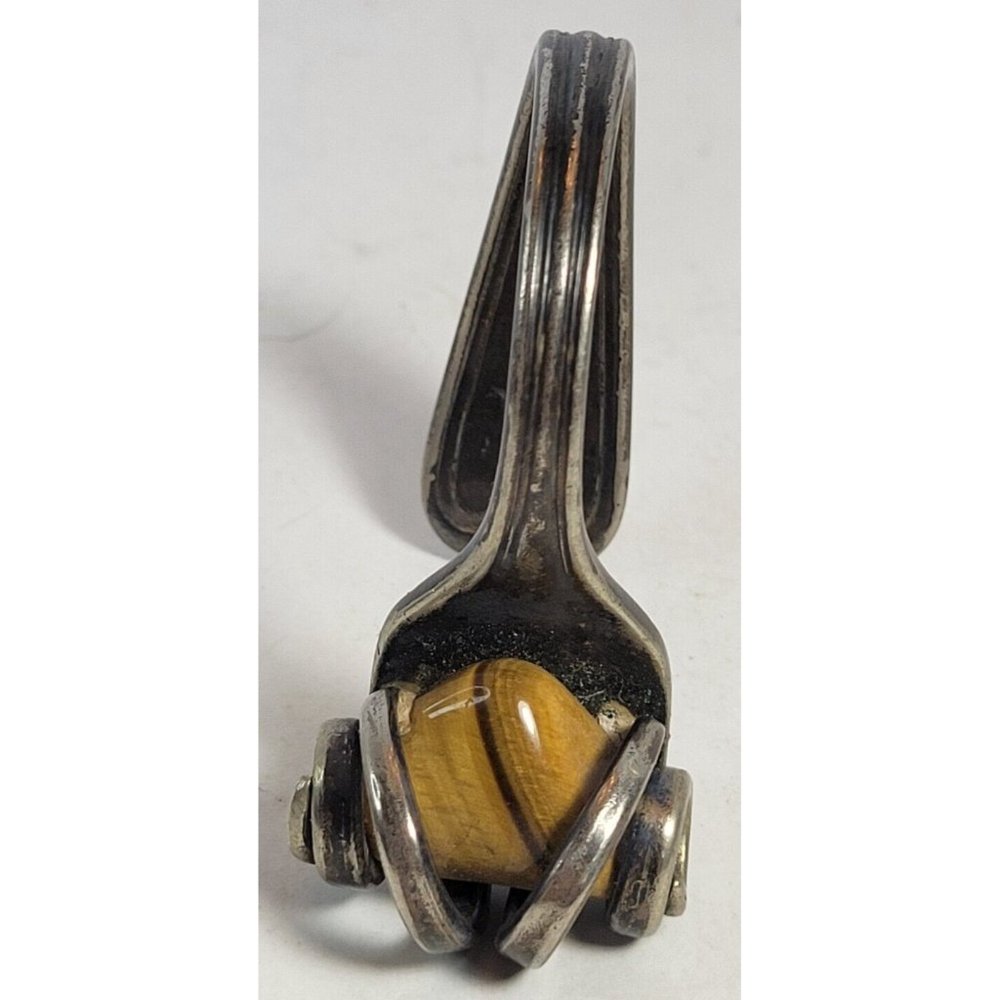 Bent Fork With Tigers Eye Decorative Home Decor